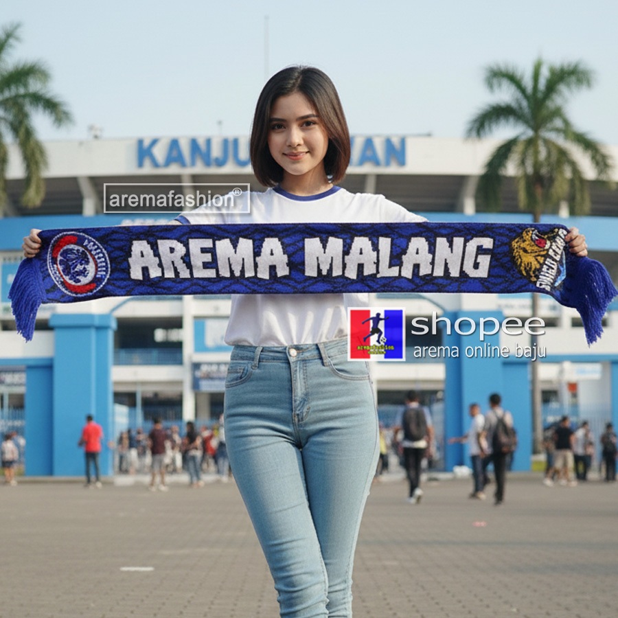 SYAL AREMA MALANG BOLAK BALIK -  aremafashion online baju