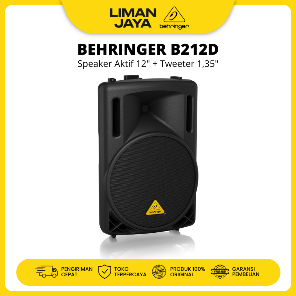 Behringer B212D Active Speaker Aktif 12" 550 Watt 12 Inch FOH Floor Monitor Panggung Sound System