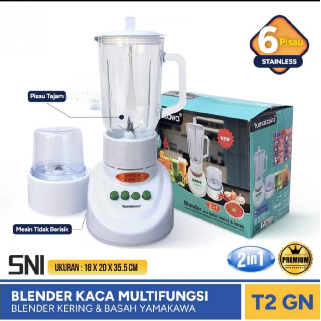 blender kaca National yamakawa   dengan 6 mata pisau
