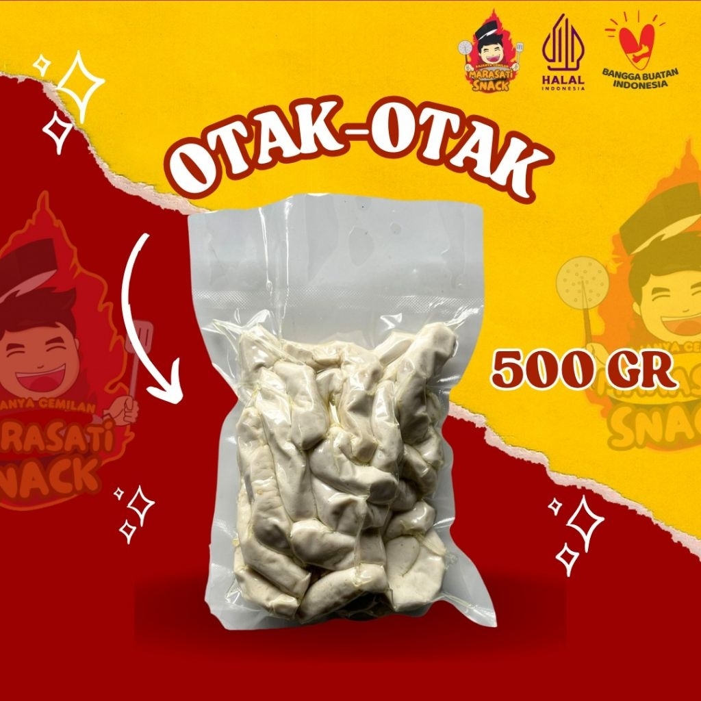 

Otak Otak Marasati Snack Kemasan 500GR (BELUM SAMA BUMBU CIKRUH)