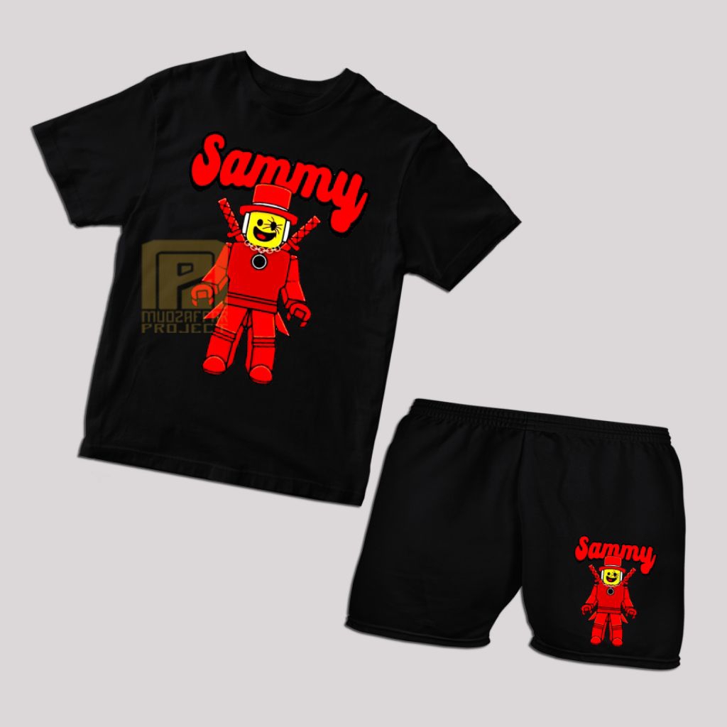 KAOS ANAK ROBLOX SAMMY SET BAJU KAOS SETELAN ANAK ROBLOX SAMMY ADMIN ABUSE