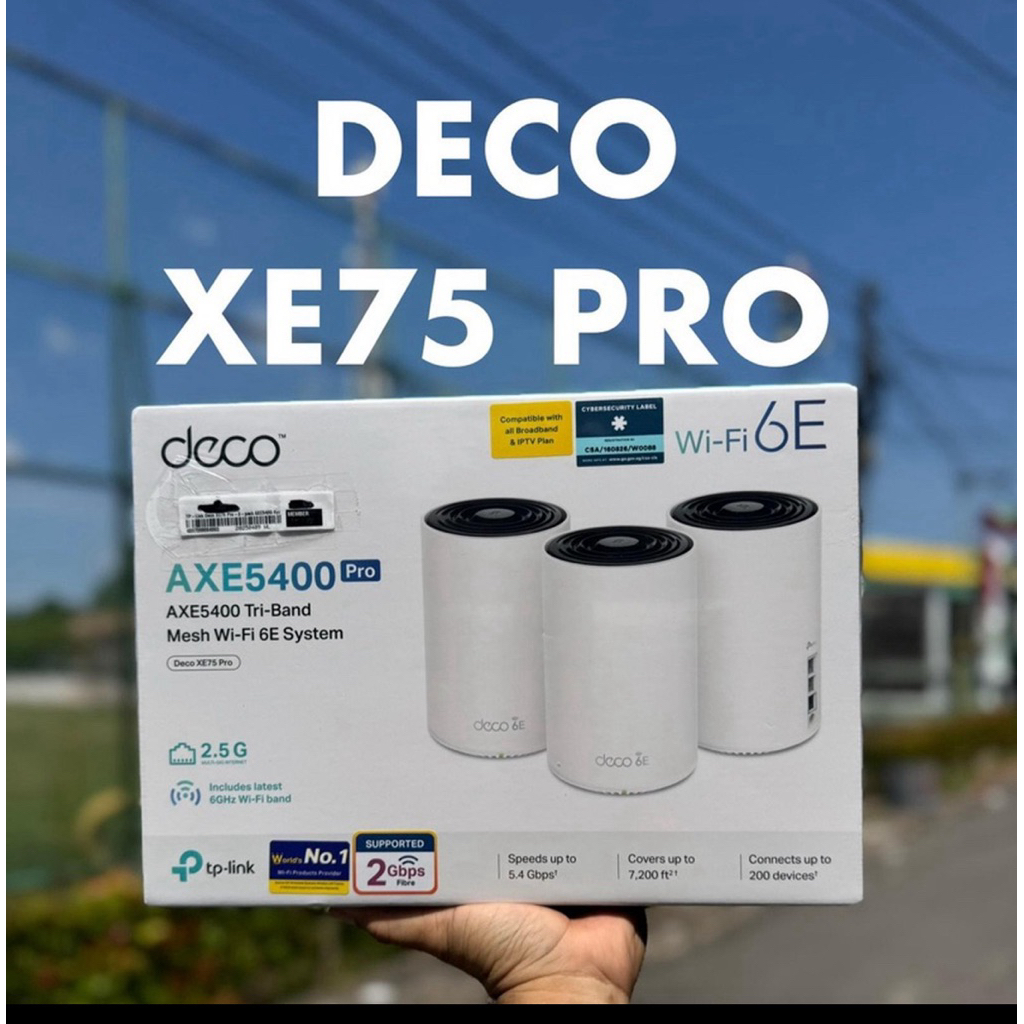 Tp-Link Deco XE75 PRO AXE5400 Tri-Band Mesh WIFI 6E System ROUTER
