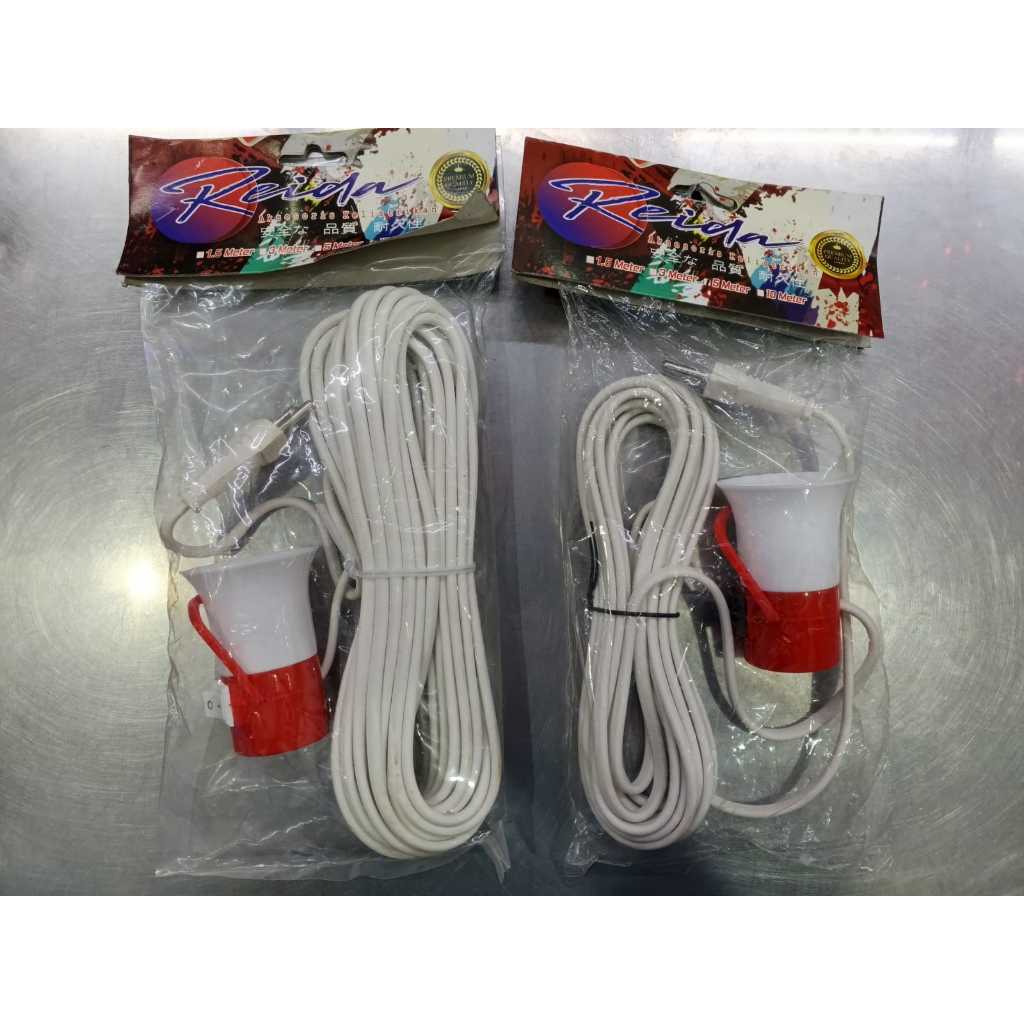 Fitting Lampu Reida dengan Kabel 5 dan 10 Meter