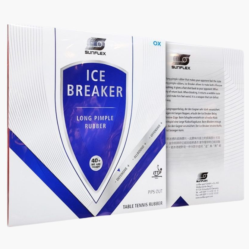 Sunflex Ice Breaker OX BLUE – Karet Pingpong Bet Tenis Meja Bintik Bertahan