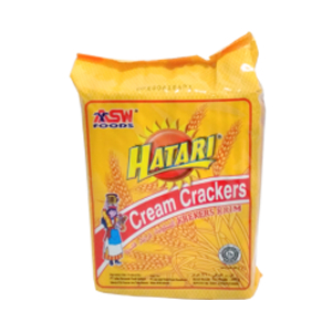 

Hatari Biscuit Cream Crackers / Hatari Cream Crackers HATARI CRACKERS CREAM PCK 260/245g