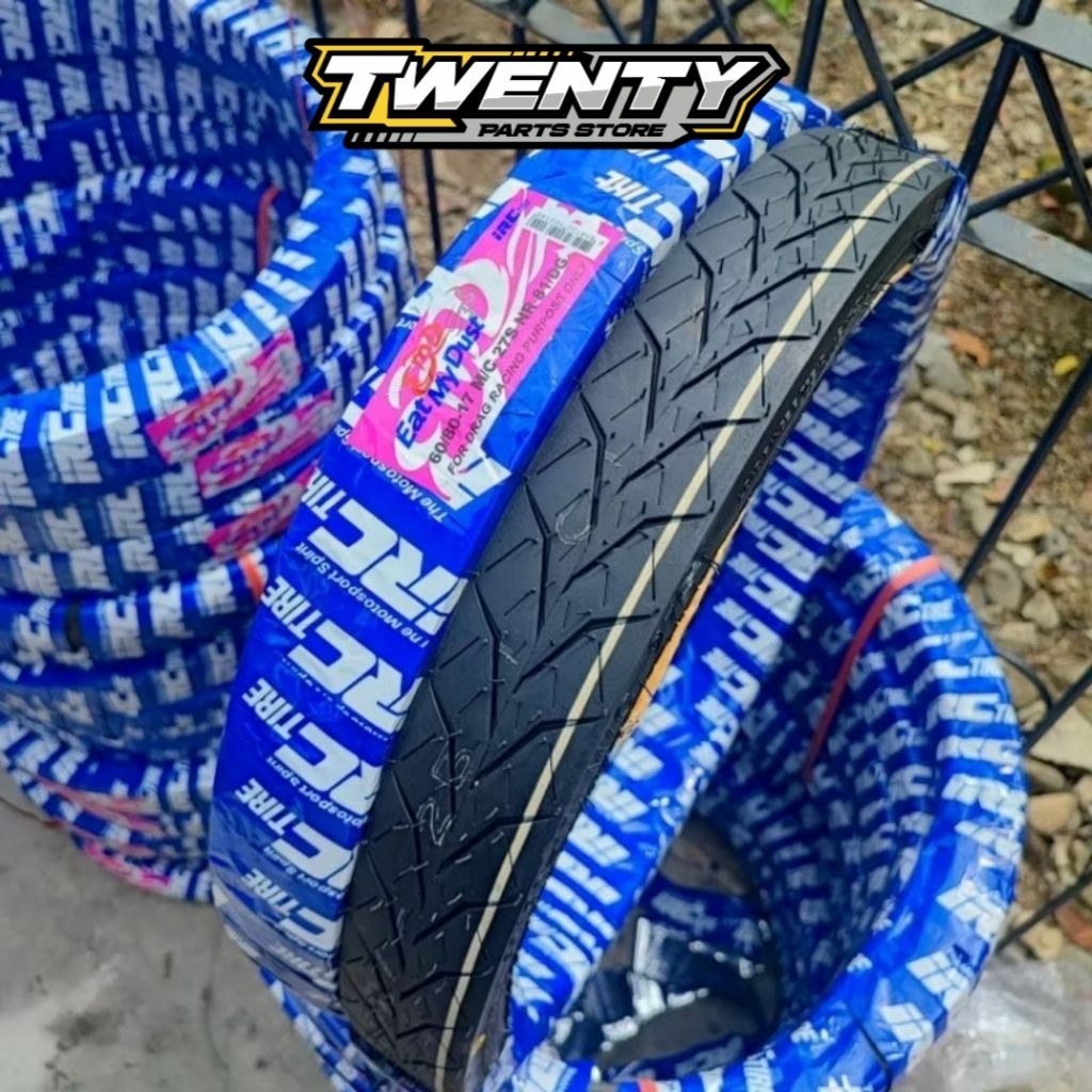 BAN IRC DRAG EAT MY DUST EMD 60/80 RING 17 ORIGINAL THAILAND