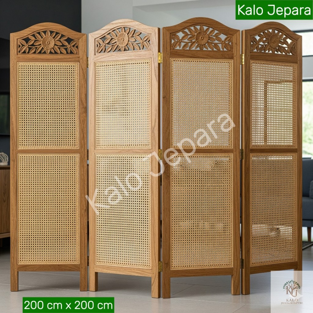 Sekat Ruang Jati Minimalis Partisi Ruang Tamu Modern Model Terbaru Kualitas