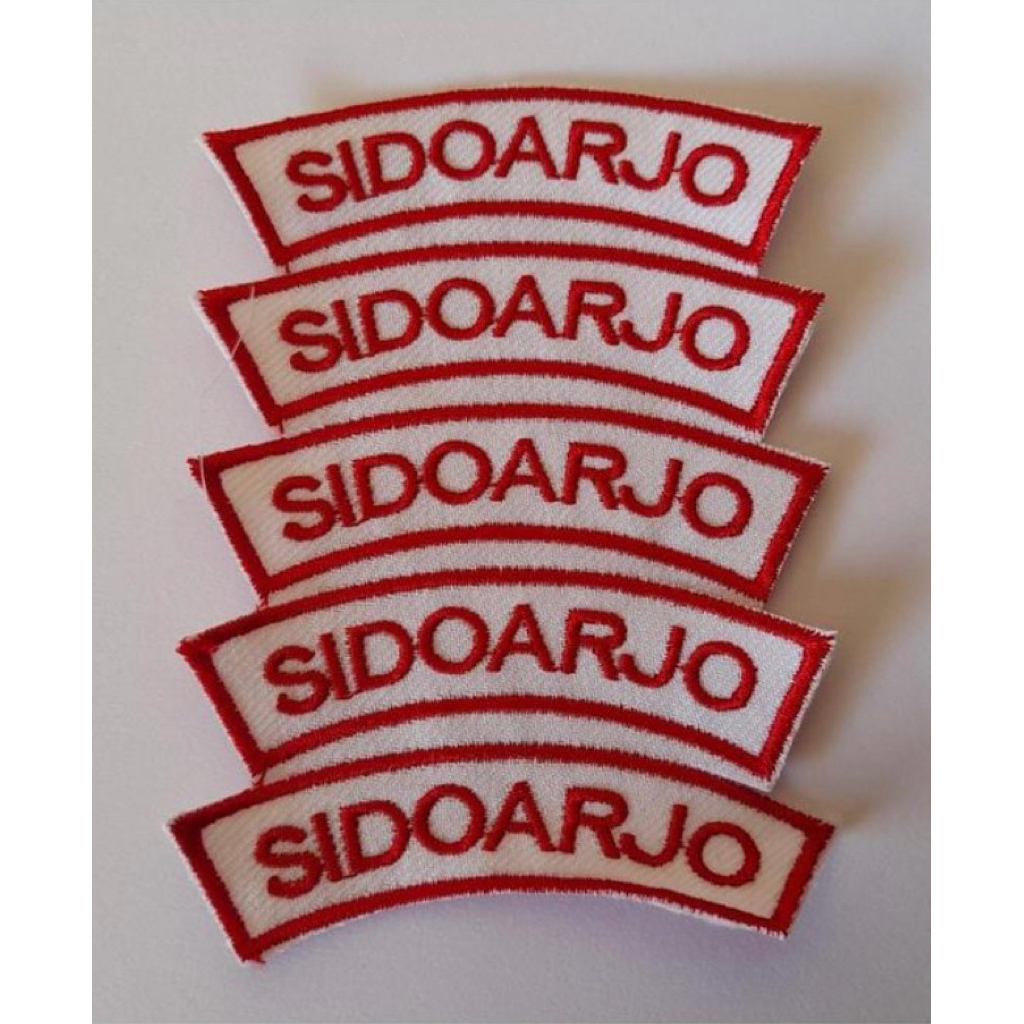 BET BORDIR SIDOARJO / BAD TULISAN SIDOARJO BORDIR / BADGE KWARCAB SIDOARJO BORDIR