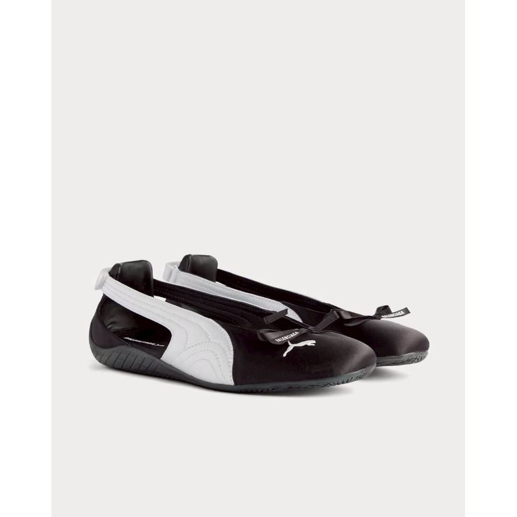 Sepatu wanita balenciaga x ballet black white