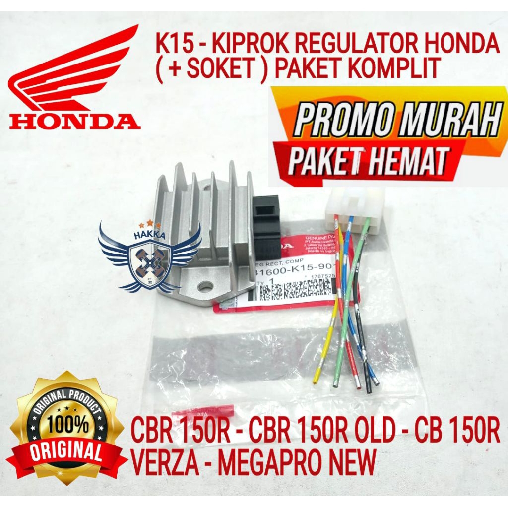 K15 ORIGINAL KIPROK + SOKET HONDA CBR 150R, KIPROK HONDA CBR 150 OLD, KIPROK HONDA CB 150R, KIPROK H