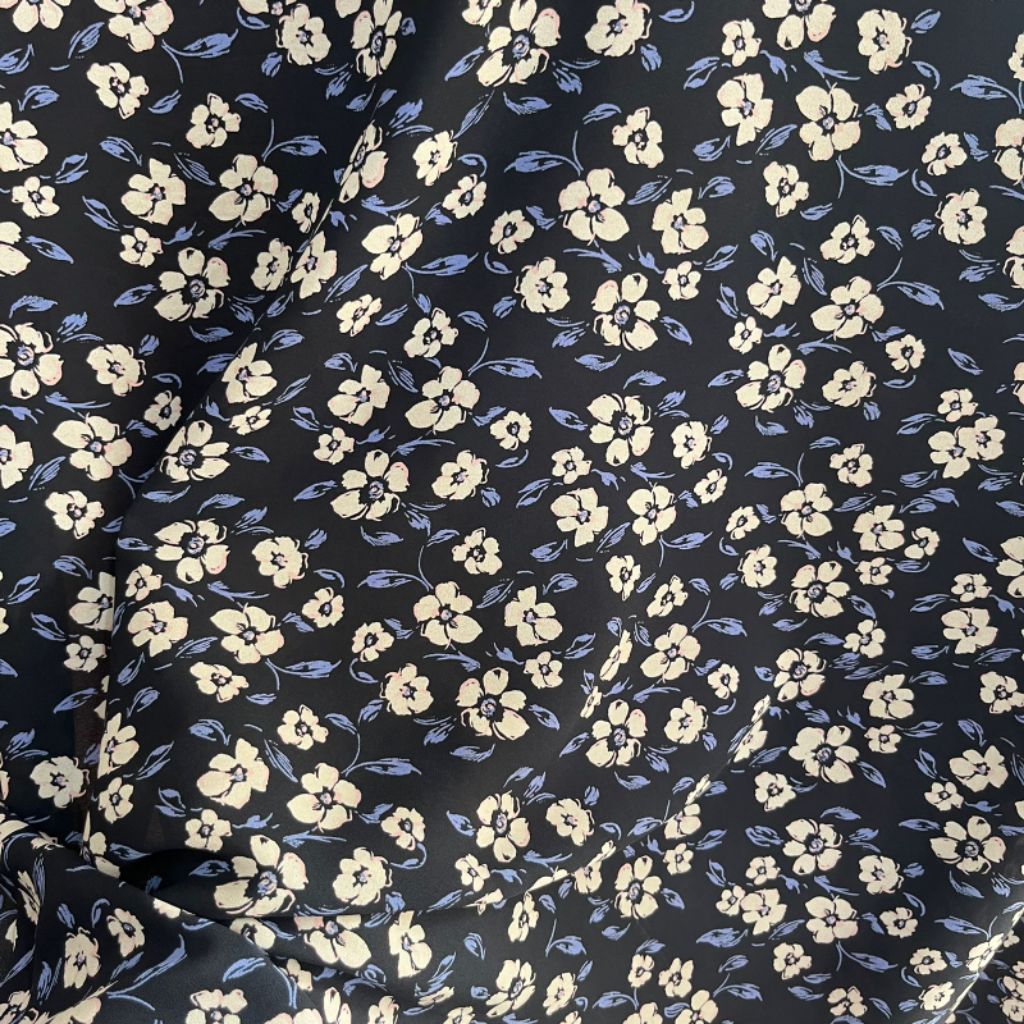 Kain ceruty motif bunga kecil / kain seruti bahan kebaya /bahan gamis