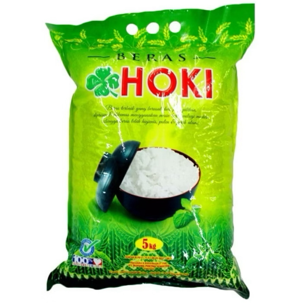 BERAS HOKI KEMASAN 5 KG - BERAS  PREMIUM ENAK HOKI