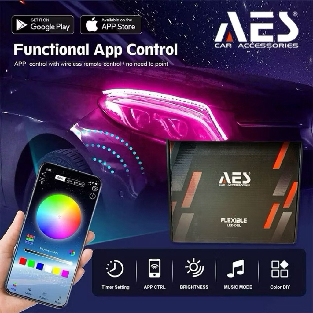 ALIS DRL RGB MATRIX BULLAES 60CM | DRL AES HURACAN FLEXIBEL 60CM