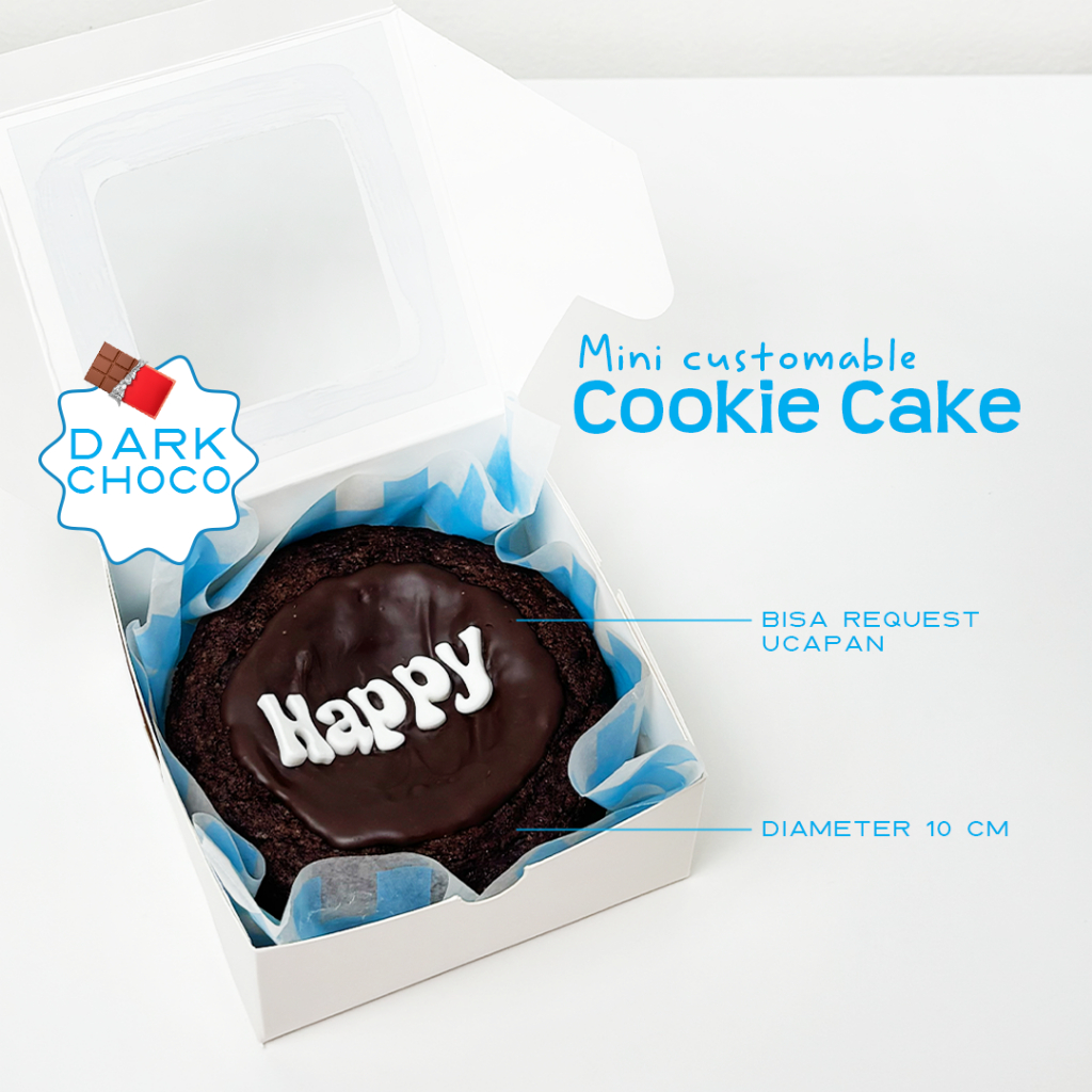 Aldough Mini Cookie Cake Premium [Rasa Dark Choco] - Birthday Cake/Custom Cake | by Aldough