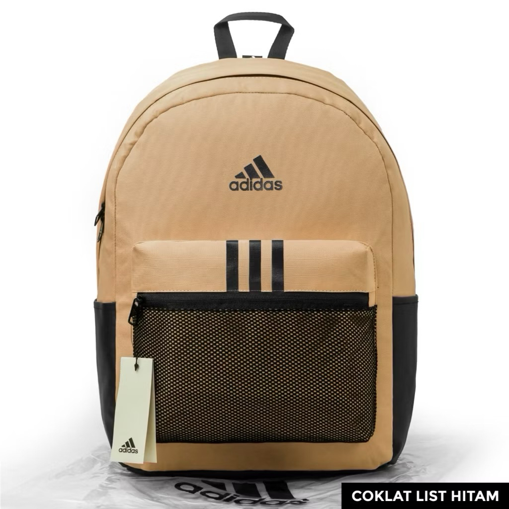 BACKPACK ADIDAS 3 STRIPES BROWN WITH BLACK LIST