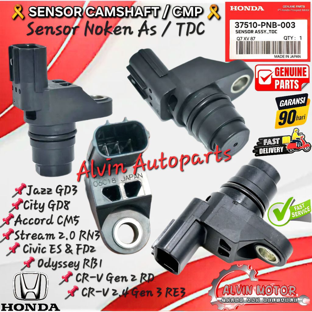 ORIGINAL SENSOR NOKEN AS CAMSHAFT CMP TDC CRV GEN 2 GEN 3, JAZZ GD3, CITY GD8, STREAM RN3, CIVIC ES 