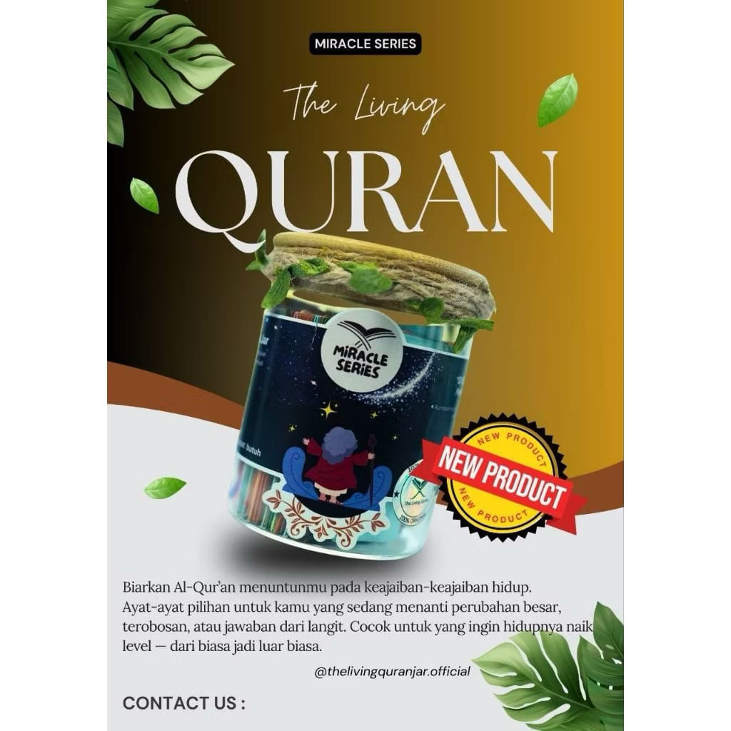 The Living Quran MIRACLE SERIES full paket(jar+journal)