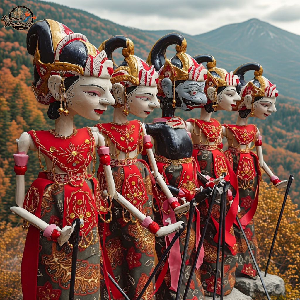 Wayang Golek Pandawa 5 Medium Quality 1Set=5pcs uk 50cm