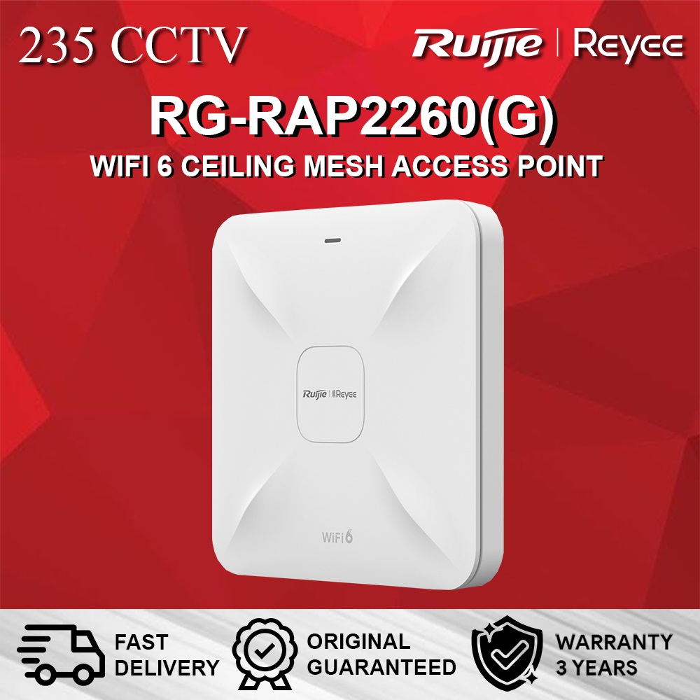 RUIJIE REYEE RG-RAP2260(G) WIFI 6 CEILING MESH ACCESS POINT