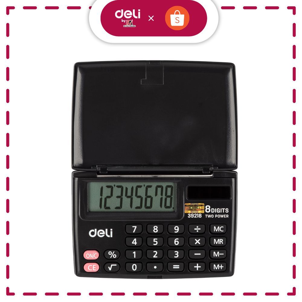 

Deli Kalkulator Pocket 8 digit dengan Cover layar LCD berkualitas Garansi 3 Tahun E39218