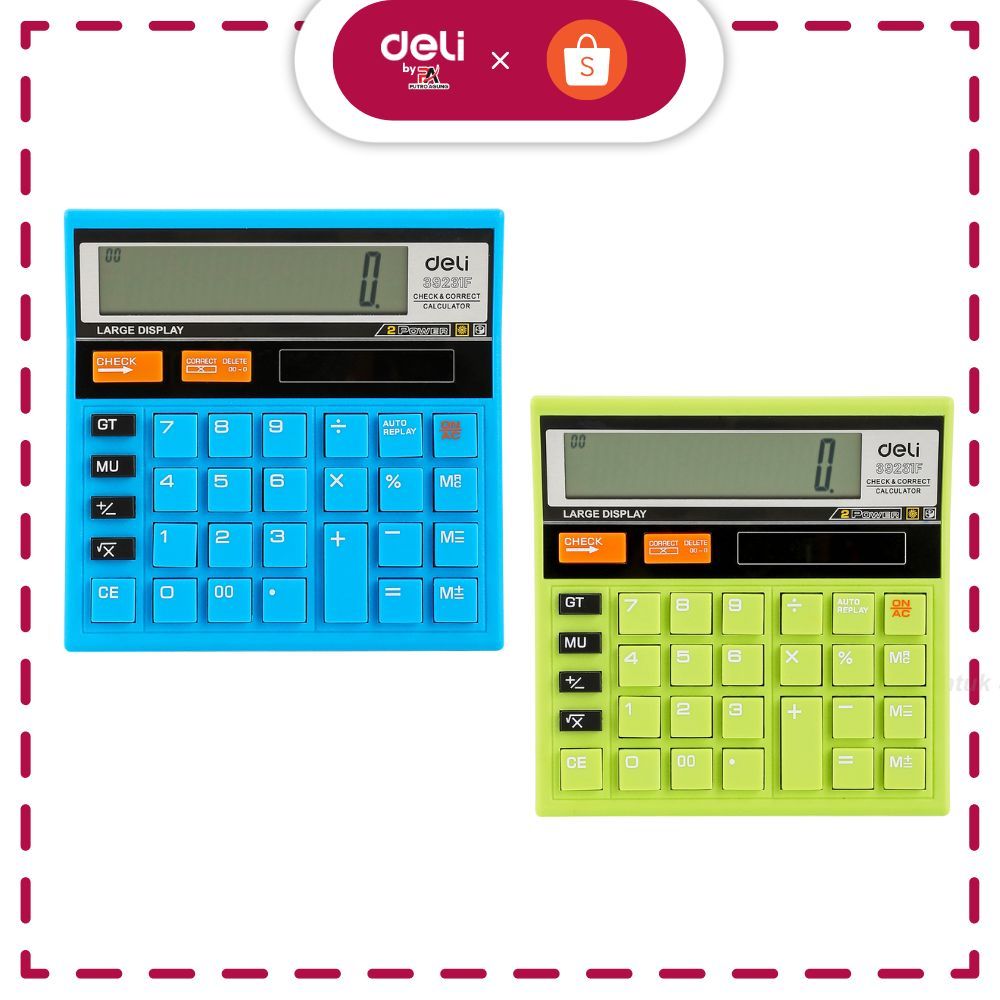 

Deli Kalkulator Desktop 12 Digit Desain unik garansi 3 tahun E39231F