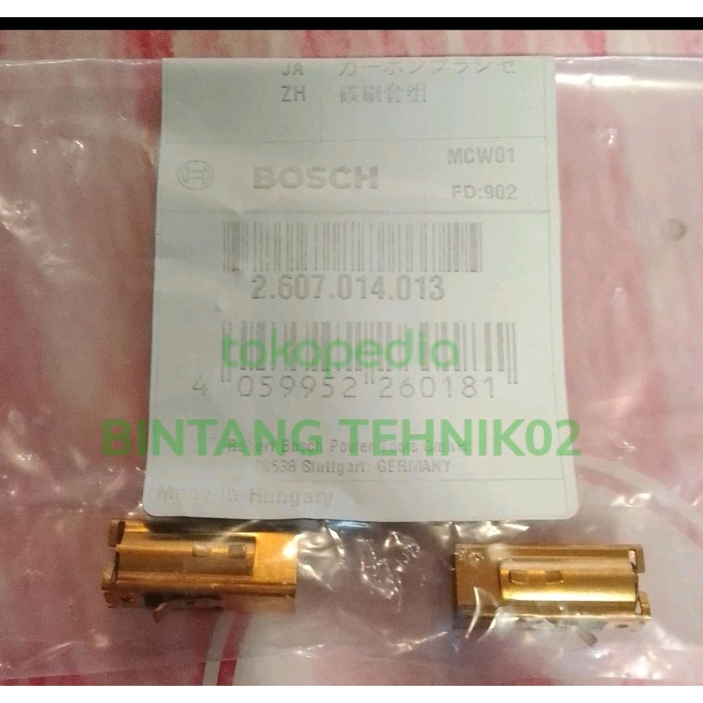 CARBON BRUSH BOSCH GSB 16 RE UNTUK MESIN BOR BOSCH GSB 16 RE ORIGINAL