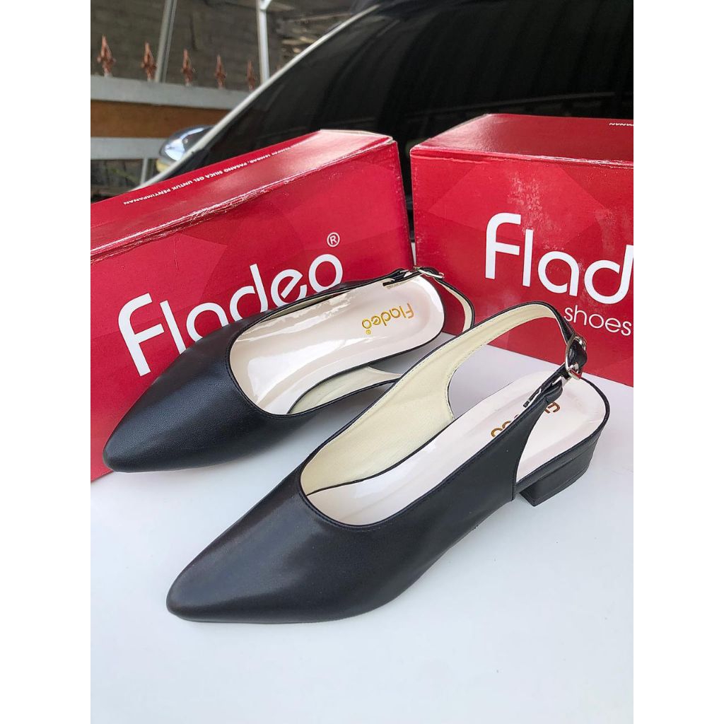 Sandal Slop Wanita / Slop Wanita Fladeo Premium Tali Belakang / Kujon Shoes