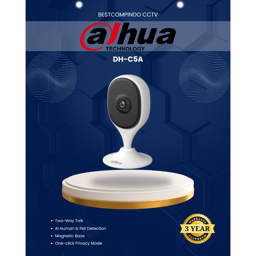 CAMERA DAHUA DH-C5A 5 MP | KAMERA CCTV DAHUA | KAMERA WIFI | DAHUA WIFI CAMERA