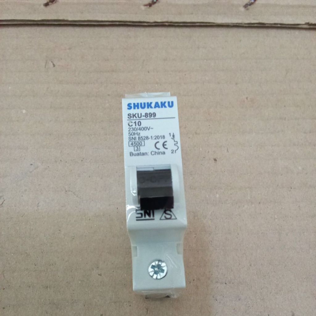 Shukaku MCB 1Phase 10A Hitam MCB Shukaku SNI