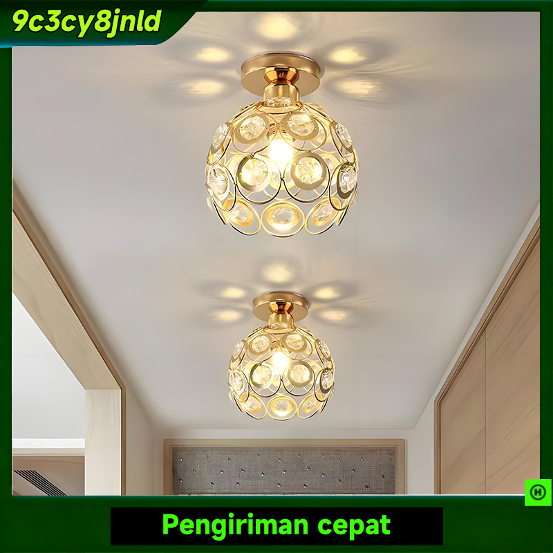 Lampu Led Plafon Lampu Hias Ruang Tamu Minimalis Lampu Gantung Kristal Tangga Teras Modern