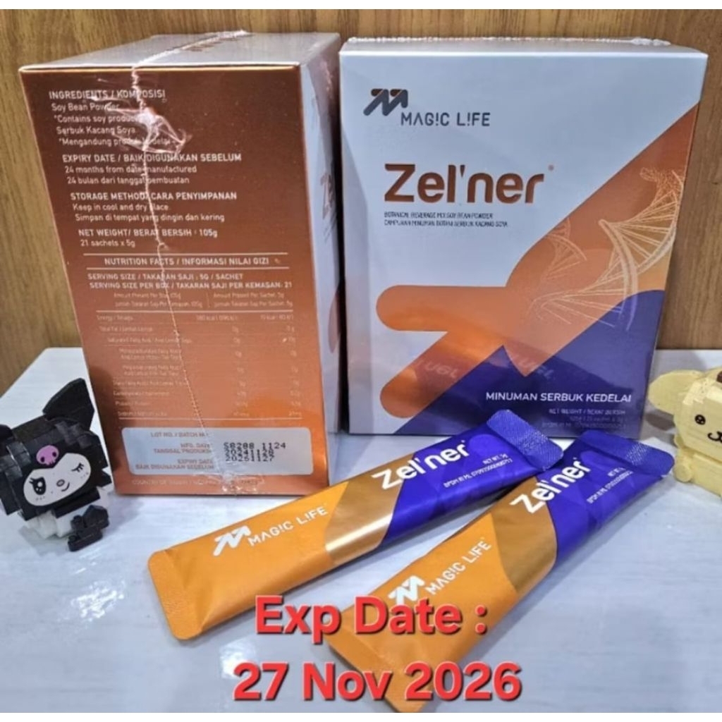 1 Box Zelner Magiclife free 2  sachet Naturini