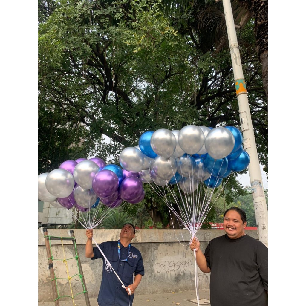 Balon gas terbang/balon helium/balon terbang/balon chrome/balon latex