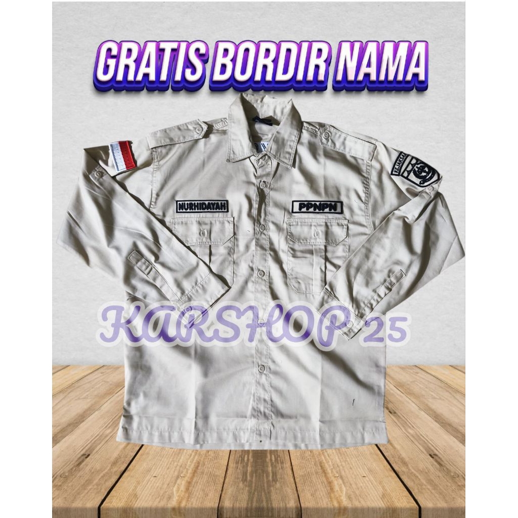 KEMEJA KEJAKSAAN RI LOGO TIMBUL KEMEJA KEJAKSAAN RI BORDIRAN TIMBUL SERAGAM PPNPN