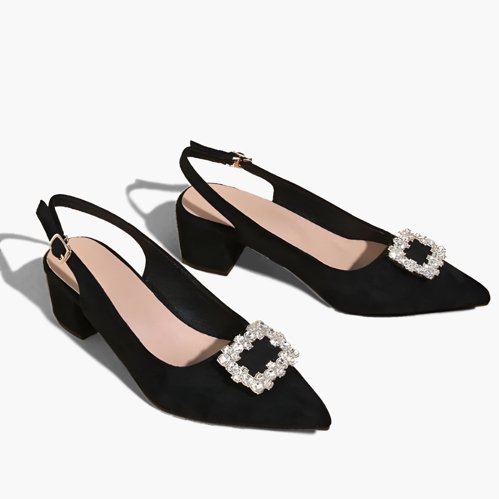 Sepatu Pantofel Wanita SCARLET 5cm Non Slip - Pantofel kerja wanita hak tahu 5cm