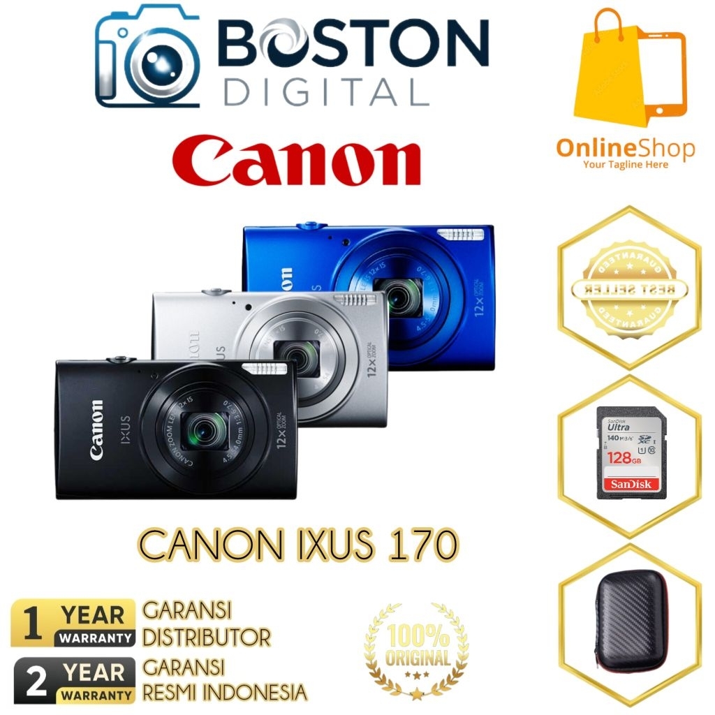 CANON IXUS 170 / CAMERA DIGITAL IXUS 170 / IXUS 170 12X ZOOM