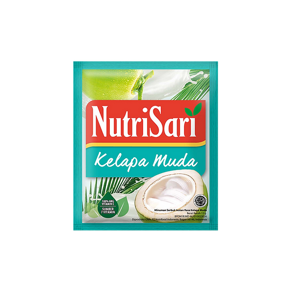 

Nutrisari Kelapa Muda 1 Pack ( 40 Sachet )