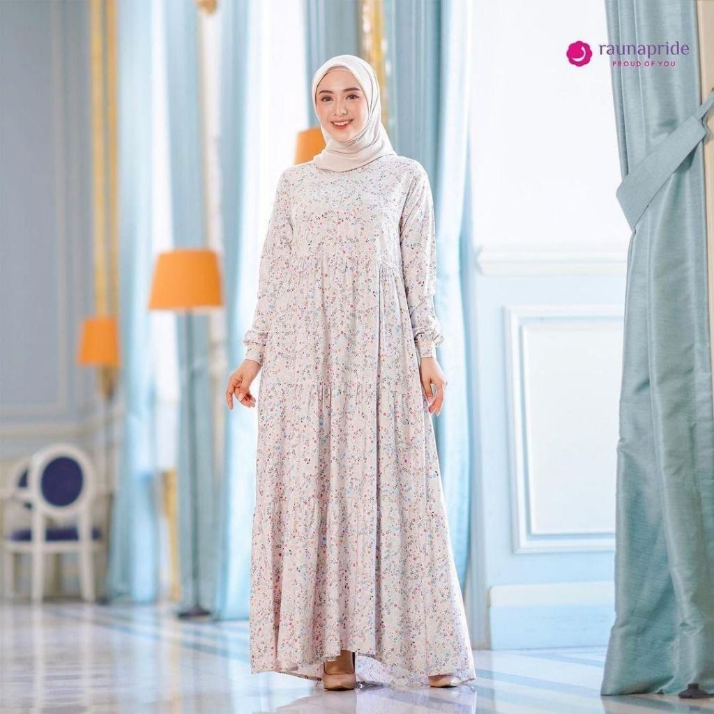 Baru Gamis Muslimah Rauna RGD 44 Rauna Gamis Dewasa 44 Bahan Rayon Premium Jumbo