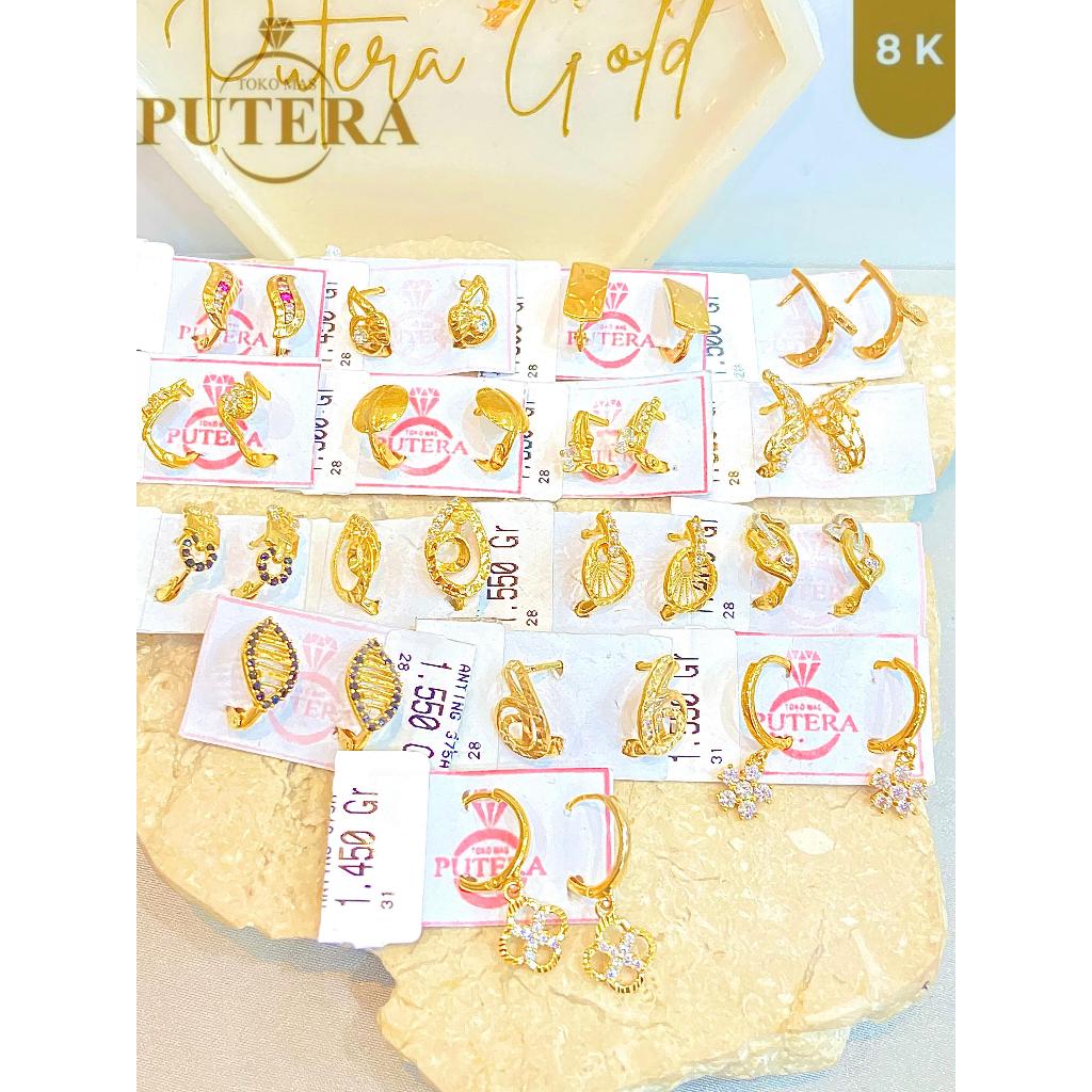 anting ceplik variasi kadar 8k perhiasan emas terbaru