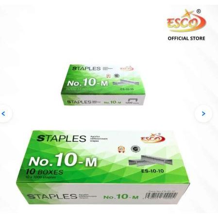 

(1 PACK=10 PCS) ISI STAPLES ESCO/ ISI STAPLES KECIL/ ISI STAPLES NO.10