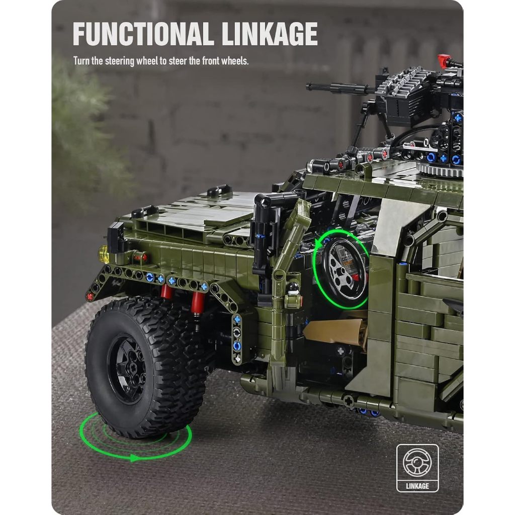 Nifeliz Warrior Military Car Building Kit, Collectible Building Army