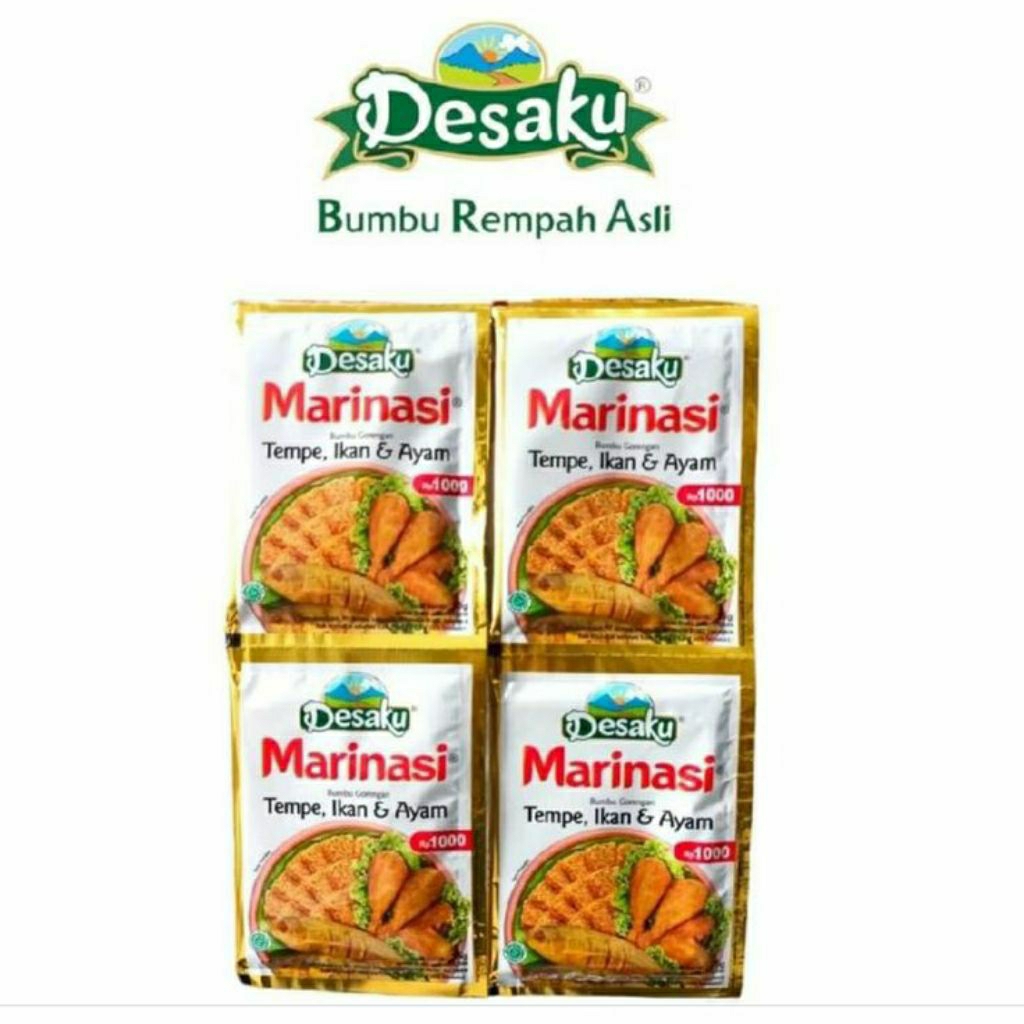 

Desaku Marinasi - Bumbu Tempe Ikan & Ayam Goreng Pak ( 12 pcs @15gr )