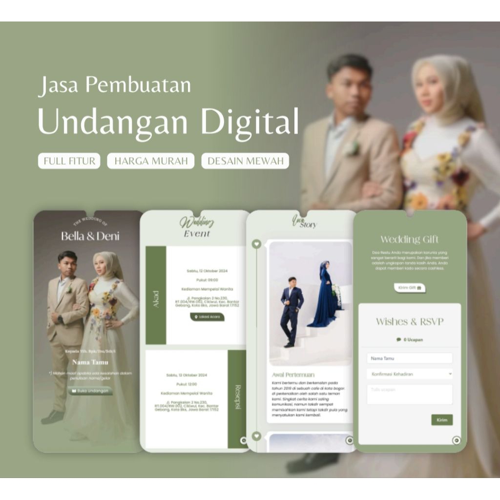 undangan Digital website undangan pernikahan undangan website murah