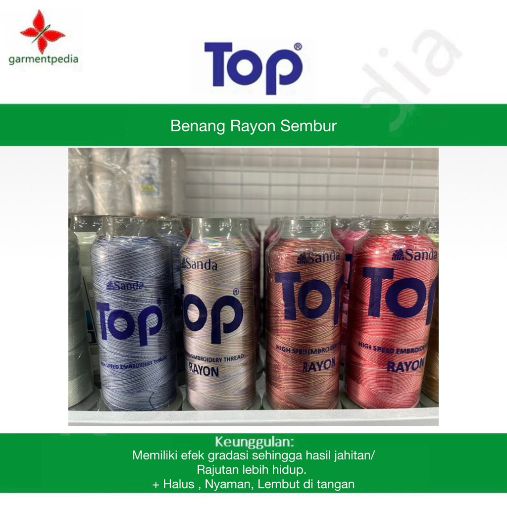 TOP BENANG RAYON BORDIR SEMBUR