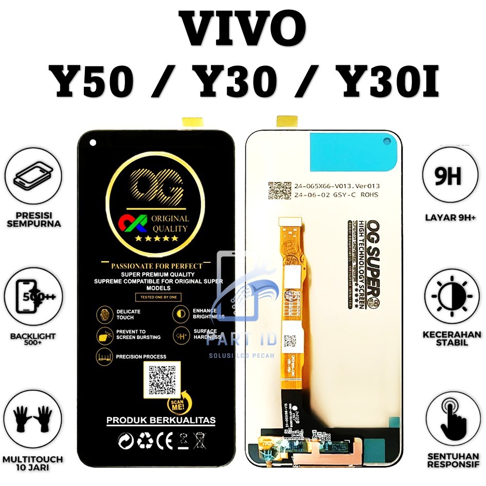 LCD TOUCHSCREEN VIVO Y50 / Y30 / Y30I COMPLETE ORIGINAL 100% FULLSET