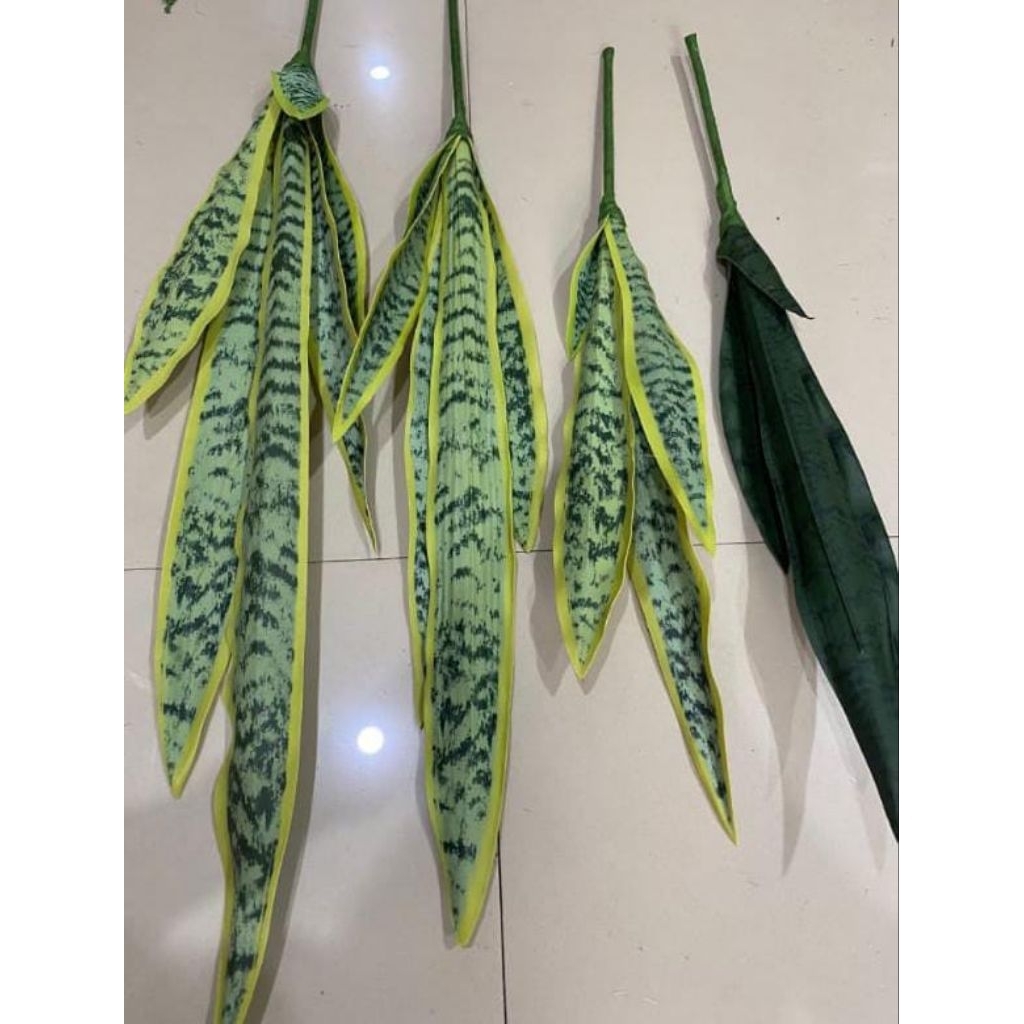 Paket Tanaman Planter Box - Lidah Mertua - Kucai Artificial - Oasis