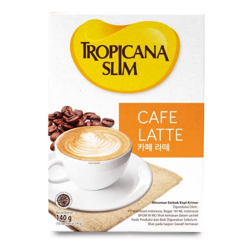 

Tropicana Slim Cafe Latte 140g (10 sachet)