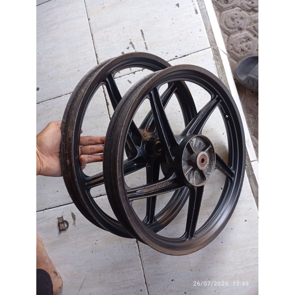 velg roda depan belakang honda supra x 125 kharisma supra fit new tromol/kampas original copotan