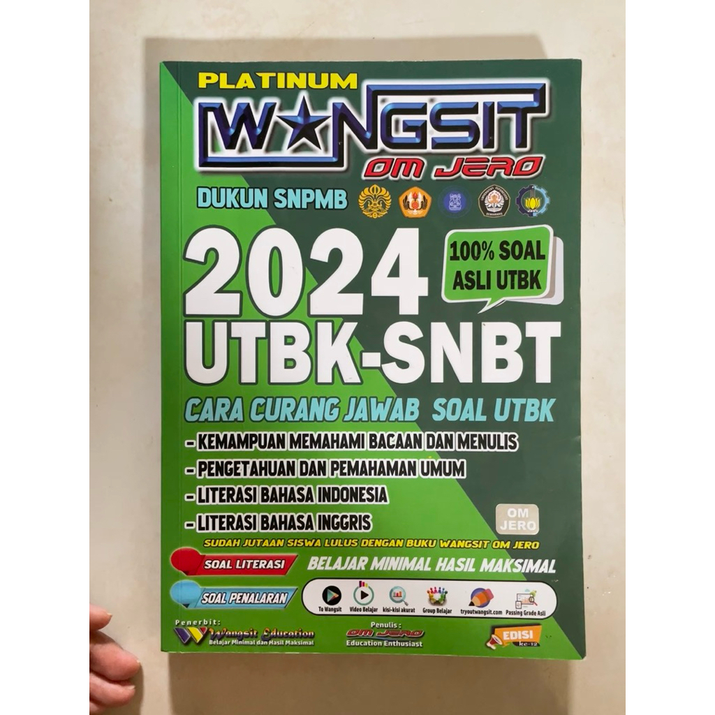 Buku Wangsit UTBK SNBT OM JERO 2024 (bekas)
