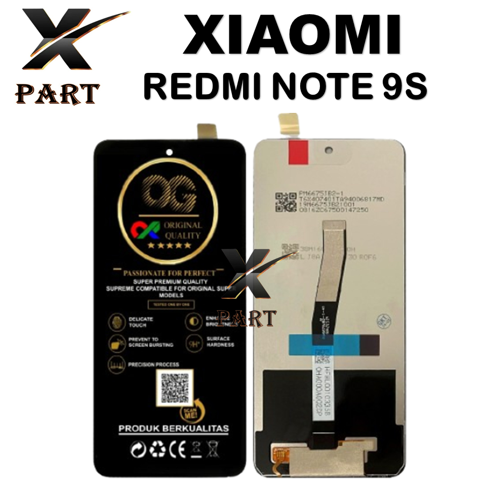 LCD TOUCHSCREEN XIAOMI REDMI NOTE 9S ORI FULL SET