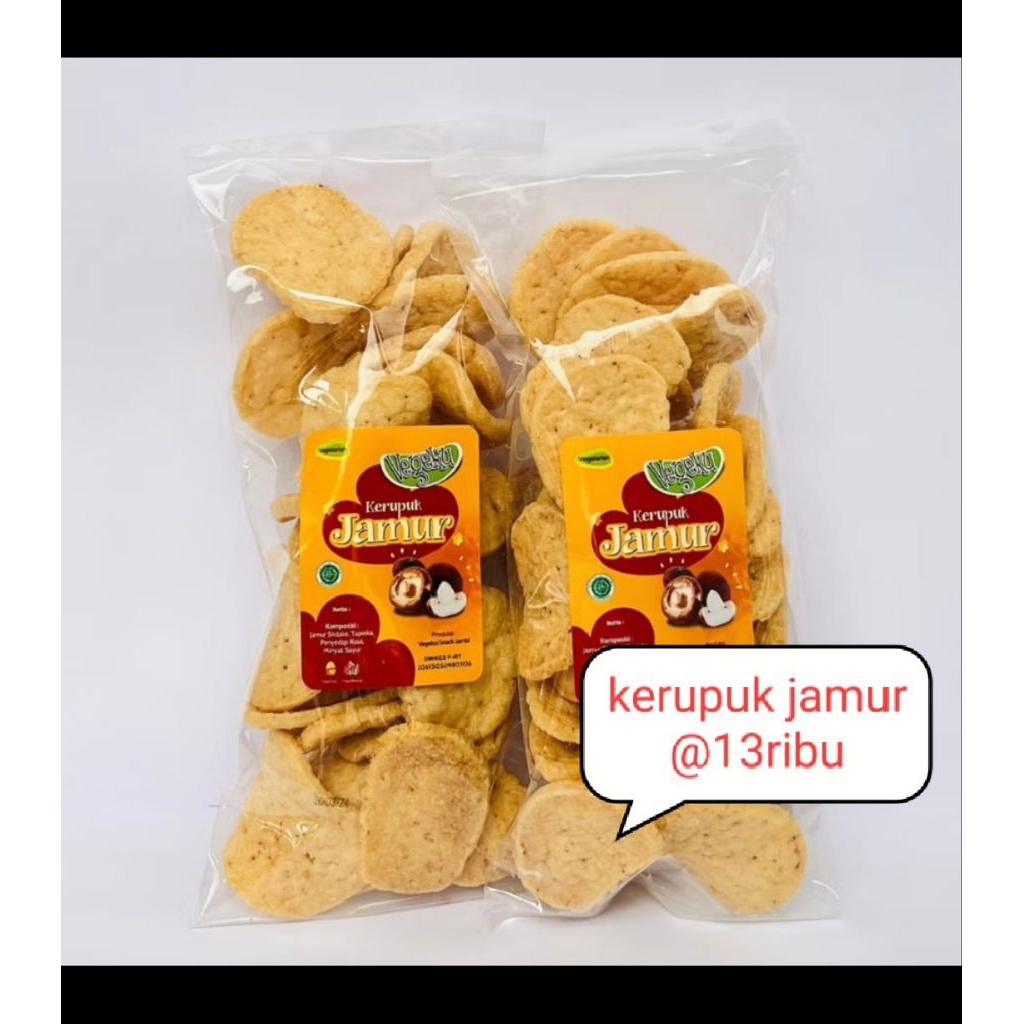 

KERUPUK JAMUR VEGETARIAN VEGEKU